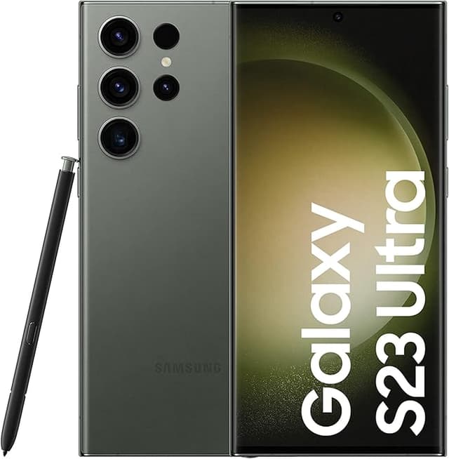 SAMSUNG Galaxy S23 Ultra 5G SM-S918B/DS 256GB 12GB RAM, 200 MP Camera, Factory Unlocked, NGP Wireless Charger Included – Green